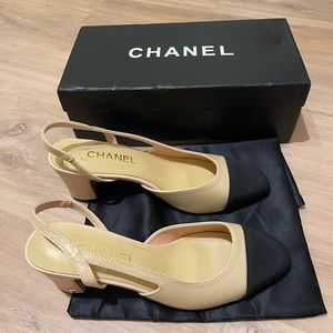 Chanel slingback heels
